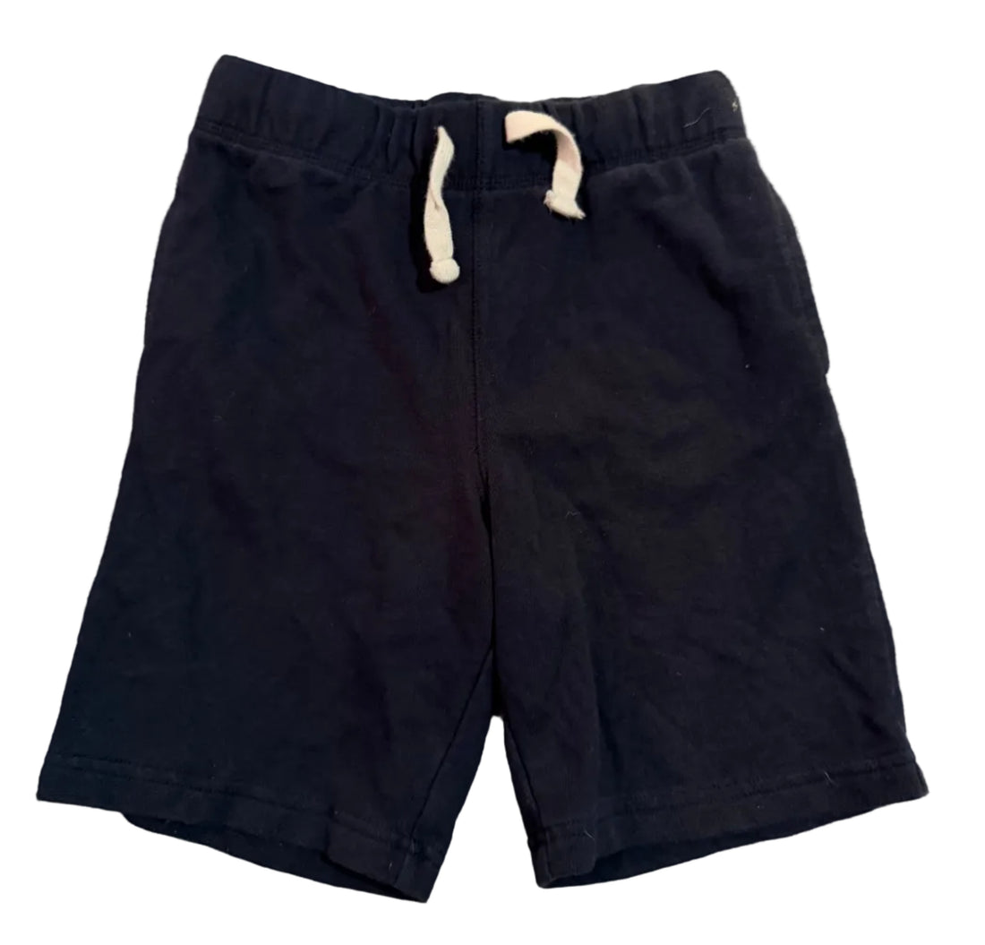 Pair of black shorts with drawstrings 