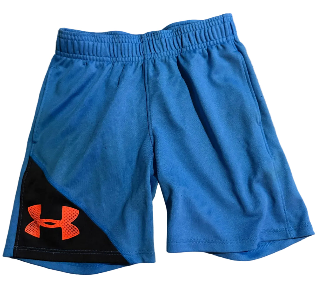 blue shorts