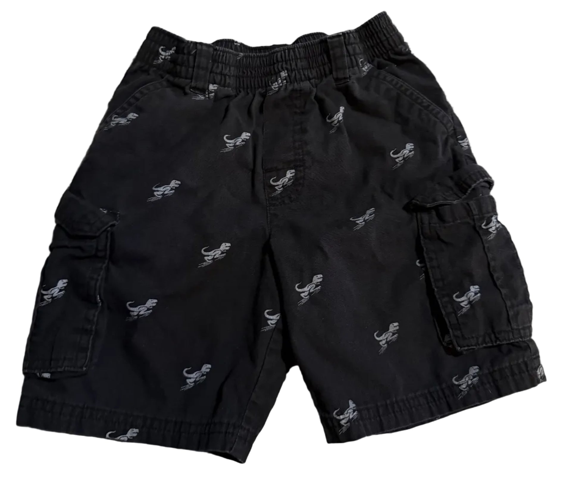 Black shorts with small white dinos
