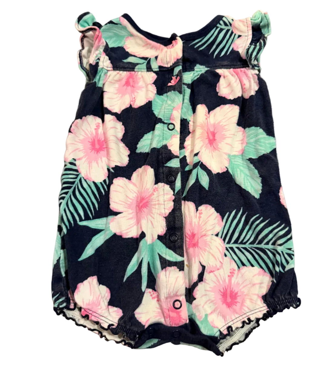 Floral-patterned romper