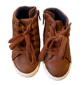 Cat & Jack Shoes / 6C - brown toddler sneakers with laces and zippers.