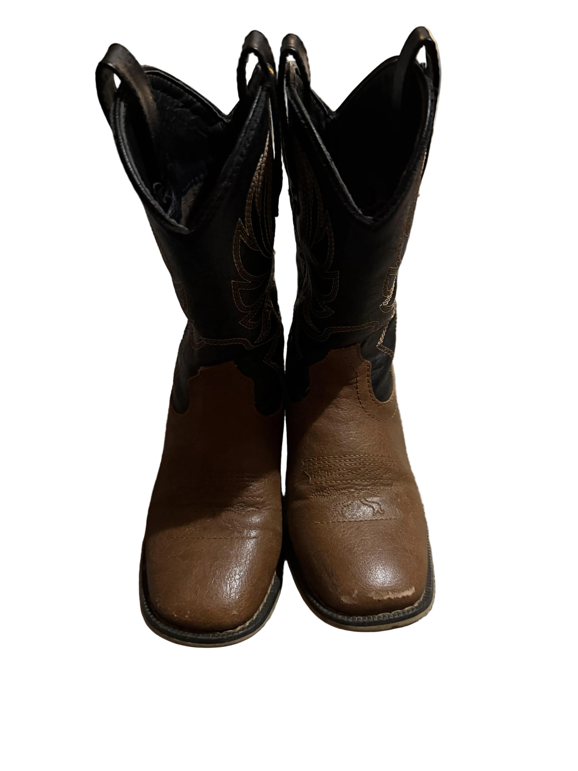 Pair of brown leather boots